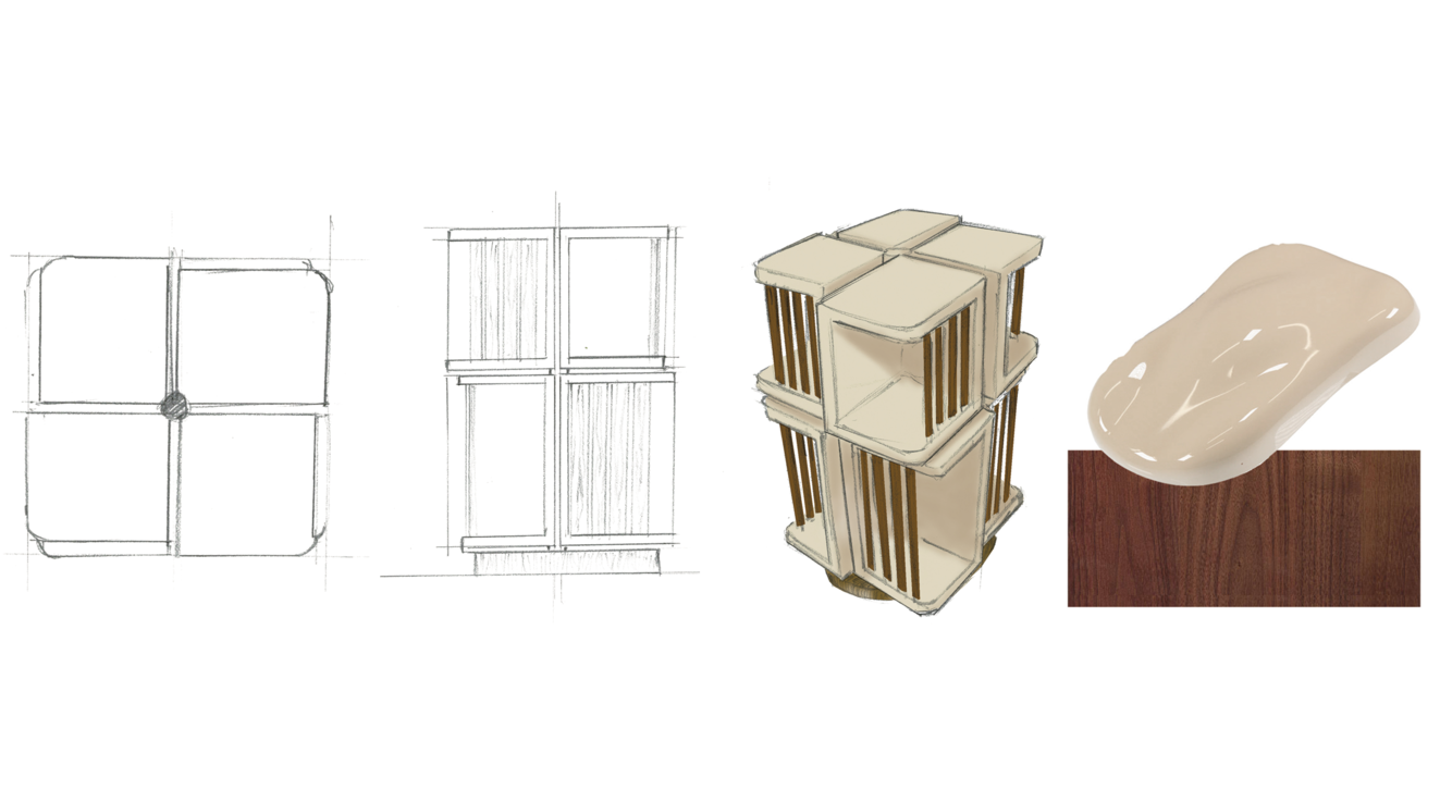 Bookcase images sketch  