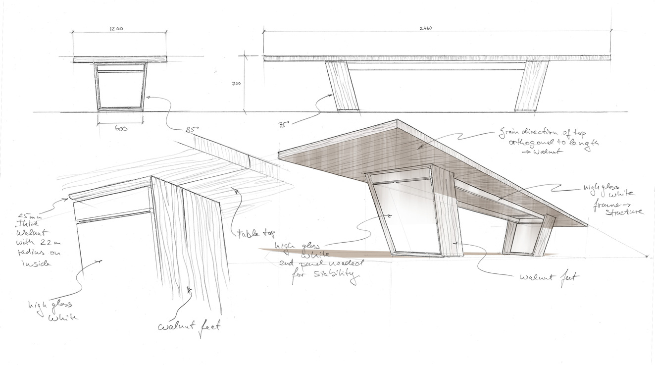 yacht design sketch