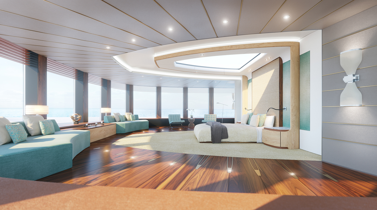 Projects 85m MY super yacht interior design 